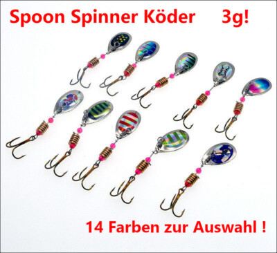 Blinker Köder, 3g/60mm, Forellenblinker, Kunstköder, Forellenangeln,Sale!