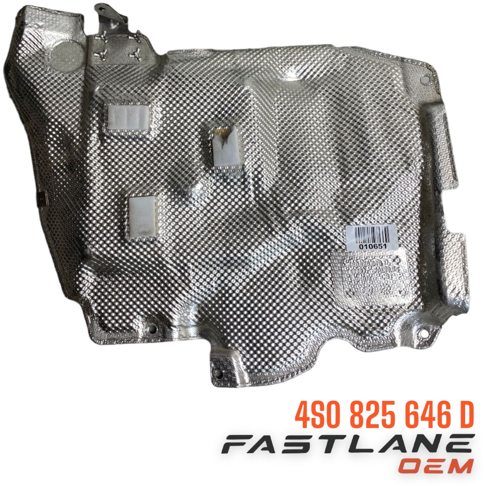 2015-2021 AUDI R8 REAR RIGHT EXHAUST HEAT SHIELD OEM 4S0 825 646 D