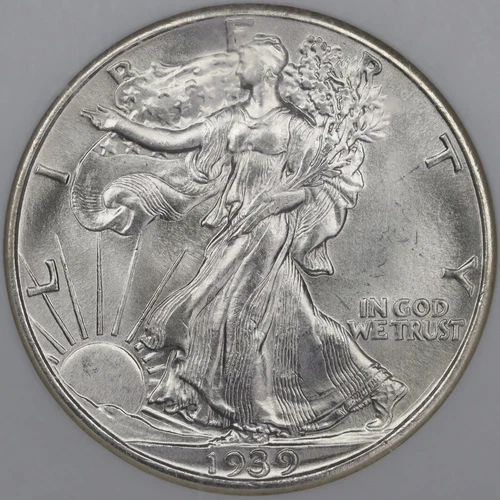 1939 50c Walking Liberty Half Dollar - NGC MS 66