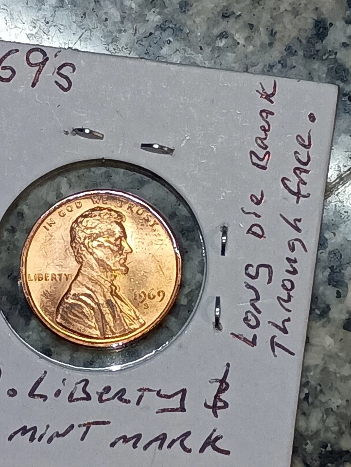 ERROR COIN RARE Double Die 1969-S Lincoln Memorial Penny - Image 3 of 4