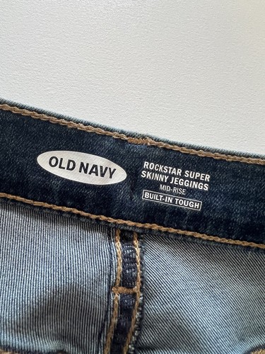 OLD NAVY Kids Girls Size 12 Jeans Pants Rockstar Skinny Jegging Adjustable Waist - Picture 4 of 9