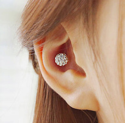 Disco Ball Stud Earrings, glitter ball stud earrings, Crystal earrings