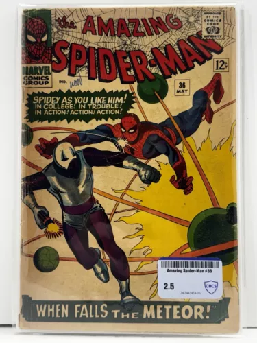 the Amazing Spider-Man #36 1966 | 1st App. Of Looter | CBCS Raw Comic Review 2.5