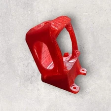 AOS 5 Action 2 3D Printed TPU Mount - 30 Degree Angle - Transparent Red