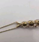 Vintage 14k Gold Necklace With 3 Tier Diamonds — photo 5