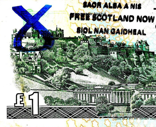 RARE REBEL FREE SCOTLAND TREASURE Home Rule for Scotland on RBS P351a(2) UNIQUE - Picture 3 of 7