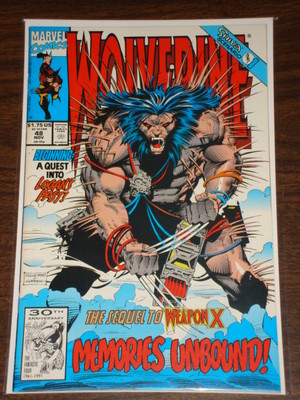 WOLVERINE #48 VOL1 MARVEL COMICS X-MEN SHIVA SCENARIO NOVEMBER 1991