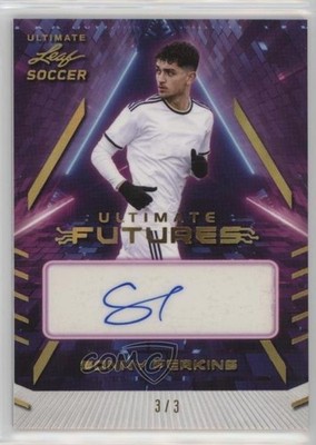 2022 Leaf Ultimate Futures Gold Spectrum 3/3 Sonny Perkins #F-SP1 Auto ld5