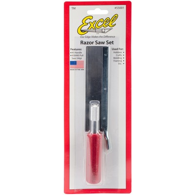 Excel Rasiersäge Set K5 Griff & 5'' Sägeblatt - roter Griff 55001