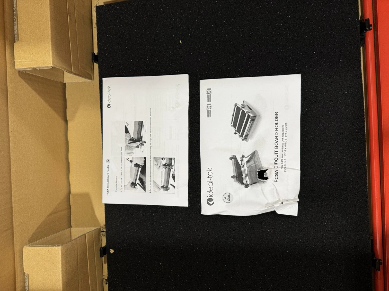 Ideal Tek ESD Safe PCB Circuit Board Holder 510x350mm PCSA-4N Brand New 6