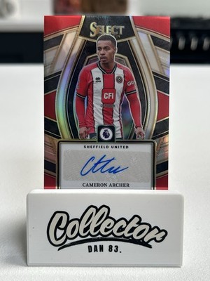 2023-24 Panini Select Premier League Cameron Archer Auto Sheffield United #SS-CA