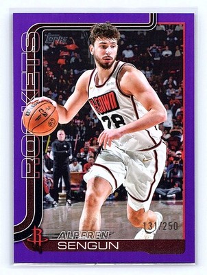 Alperen Sengun 2025-26 Topps Purple Holo Foil #180 Houston Rockets