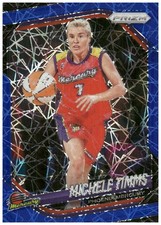 2025 Panini Prizm WNBA #133 Michele Timms Blue Velocity Prizms