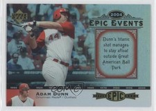 2006 Upper Deck Epic Events 250/675 Adam Dunn #EE37 0b9