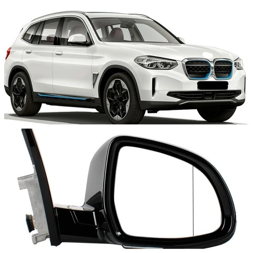 Right Passenger White 5-PinsTurn Light Mirror Assembly For BMW X3 G01 G08 18-23