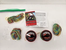 Pair Of Dazzling Dave Manta Ray Yoyos + Extra String, Manuals, Card. Rare Find