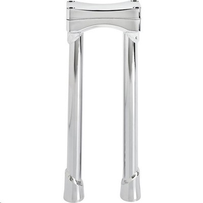 BILTWELL [6413-105-12] O/S Murdock Risers 12'' Chrome Straight