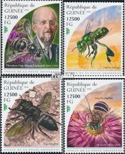Briefmarken Guinea 2018 Mi 13401-13404 (kompl. Ausgabe) postfrisch Bienen