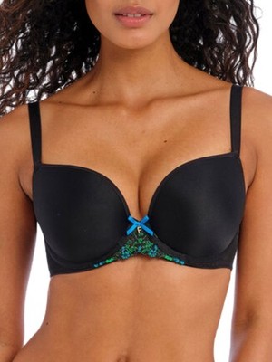 Freya Show-Off BH Moulded Plunge T-Shirt BH Bügel Macaron Schwarz Dessous
