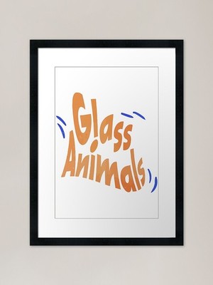 Glastiere Merch Glastiere F gerahmtes Wandbild Poster Leinwanddruck Bild