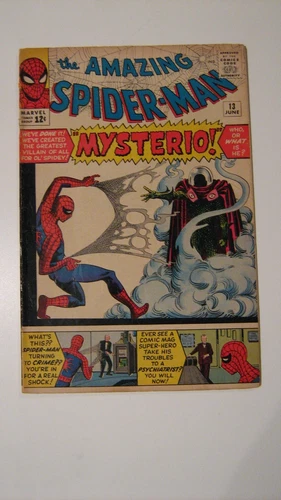 Amazing Spider-Man #13 June 1964 VG (4.0) Off-White Pages Color Touch On Cover