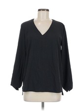 Jones New York Signature Women Black 3/4 Sleeve T-Shirt M