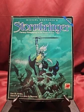 STORMBRINGER ELRIC RPG 1990 Chaosium 2110 4th Ed. Rulebook, Poster No Map. VG!