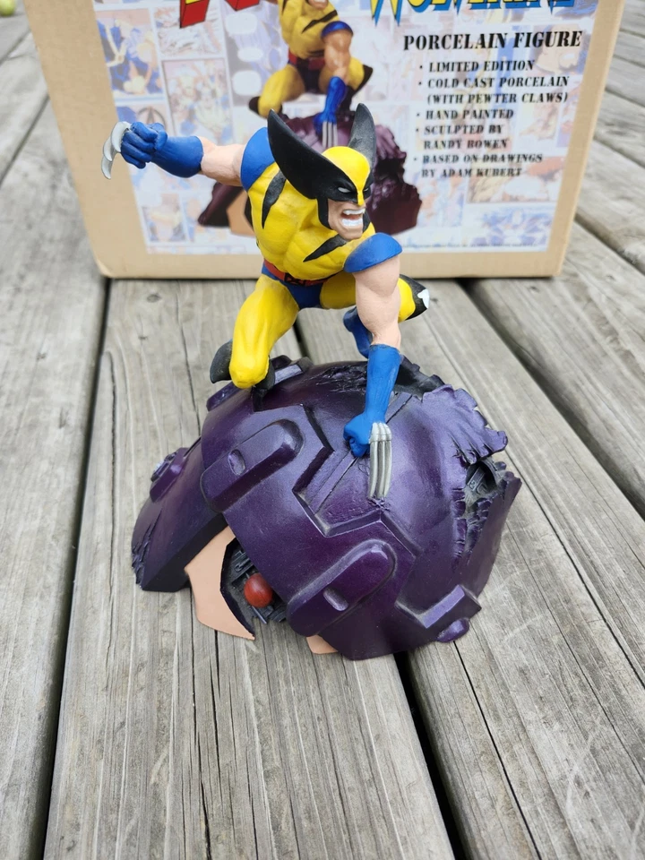 Estatua de Wolverine X-Men 1994 con licencia creativa - diseños Bowen de porcelana #244/5500 Foto 2 de 4
