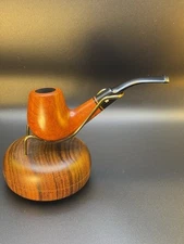 Vintage Wessex NOS Unsmoked  Smooth Bent Billiard W/ Saddle Stem #2 Tobacco Pipe