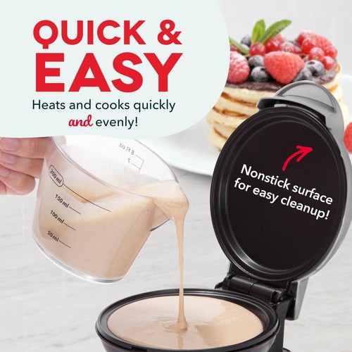 Dash Mini Maker Electric Round Griddle for Individual Pancakes, Cookies, Eggs & - 第 3/6 張圖片
