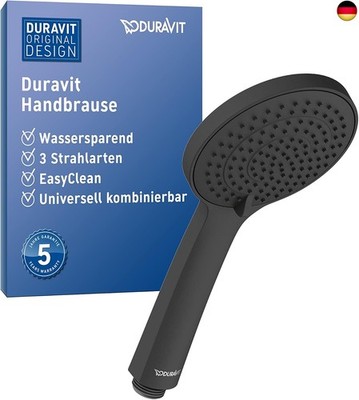 Universal Duschkopf, Duschbrause mit 3 Strahlarten (Rain, Intense Rain, Soft Rai