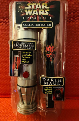 HOPE Star Wars Episode I Phantom Menace Darth Maul Collector Watch Display 1999