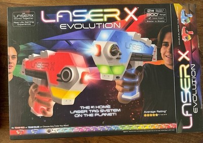 Laser X Evolution Double Blaster Laser Tag Set New Open Box 300ft Range