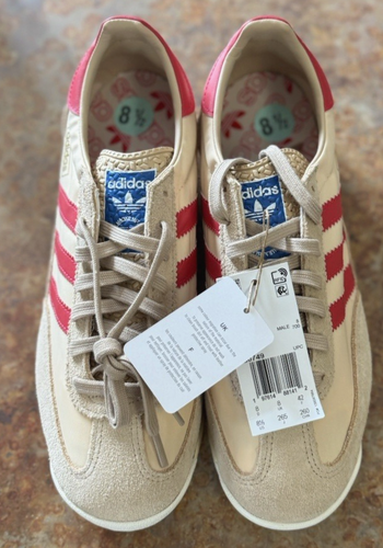 Scarpe Adidas Originals SL 72 RS da uomo in Magic beige puro rubino taglia 8,5 nuove senza scatola - Foto 11 di 12