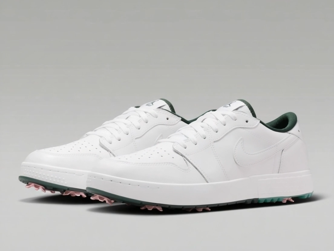 NIKE Air Jordan 1 Low G Spikes IQ3417-100 White Fur Black White
