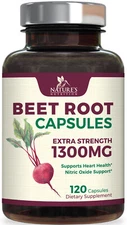 Beet Root Capsules Extra Strength 1300mg Beetroot Powder Extract