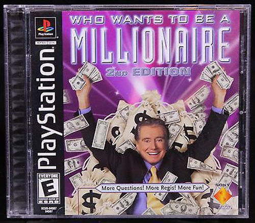 ✿ PS1 PlayStation One Video Game Show WHO WANTS TO BE A MILLIONAIRE 2nd Edition - Picture 1 of 1