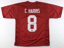 Christian Harris Autographed/Signed Jersey Beckett Sticker Alabama Crimson Tide