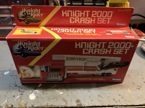 Knight Rider - Knight 2000 Crash Set With Box Vintage Kenner 1983 NOS!