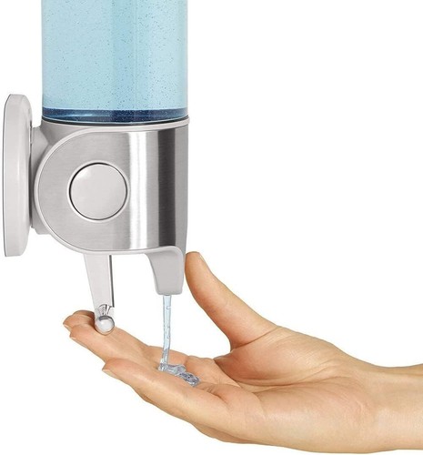 Soap Dispenser Wall Mounted Liquid Bathroom Hand Soap Shower Gel Shampoo Holder - Picture 6 of 10