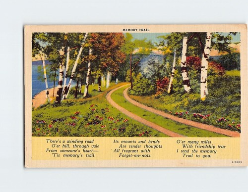 Postcard Memory Trail USA North America