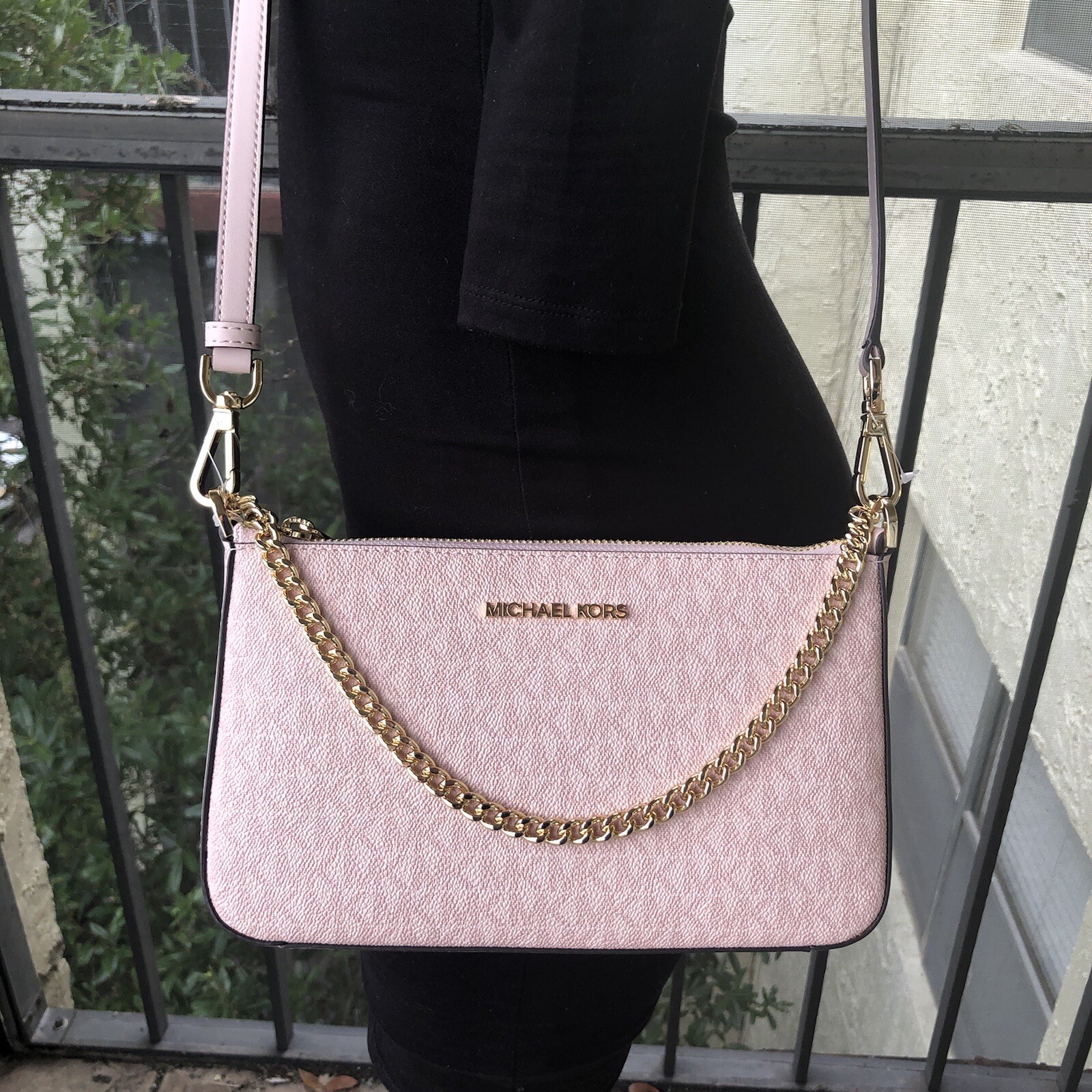 michael kors pink crossbody