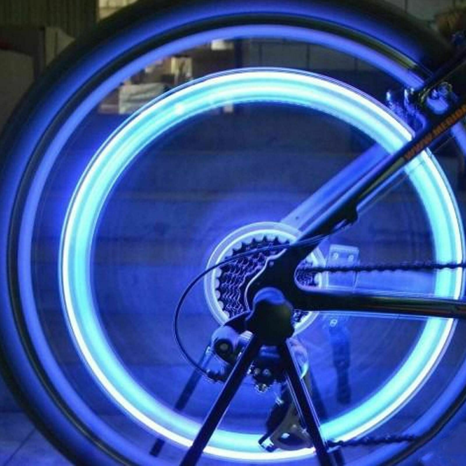 UK Stock 2PC VALVE DUST CAP TYRE COLOUR SAFETY LED NEON CAR BIKE WHEEL