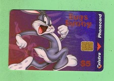 #D137. AUSTRALIAN BUGS BUNNY CARTOON THEME PHONECARD - SEE DESCRIPTION