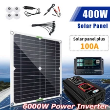 Kit de panel solar completo de 6000W Generador de energía solar 100A Hogar 110V