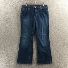 Tommy Hilfiger Low Rise Flare Jeans Womens 12 actual 35x30.5 Blue Denim Casual
