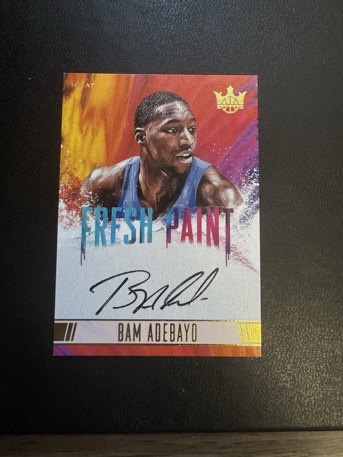 BAM ADEBAYO 2017 Court Kings Fresh Paint Level II Auto Rookie RC SP 19/200 Heat