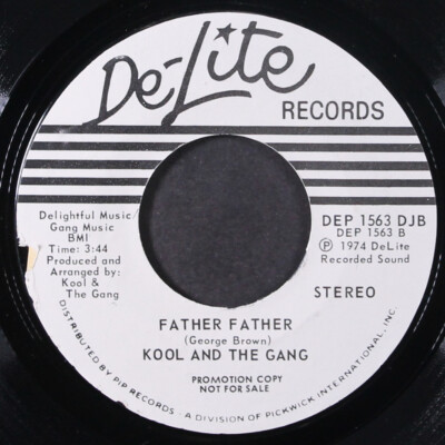 KOOL & THE GANG: father father / mono DE LITE 7'' Single 45 RPM