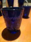 6 Cobalt Blue Glass Shot Glasses. Central Park San Francisco Sea World — photo 6