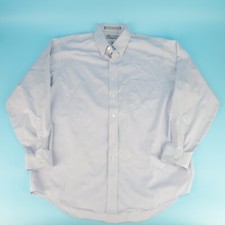 Van Heusen Vintage Button Down Mens Long Sleeve Shirt Made in USA Size 17 34/35